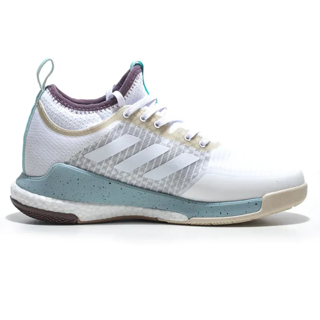Tênis Adidas Crazyflight Mid Bege Roxo