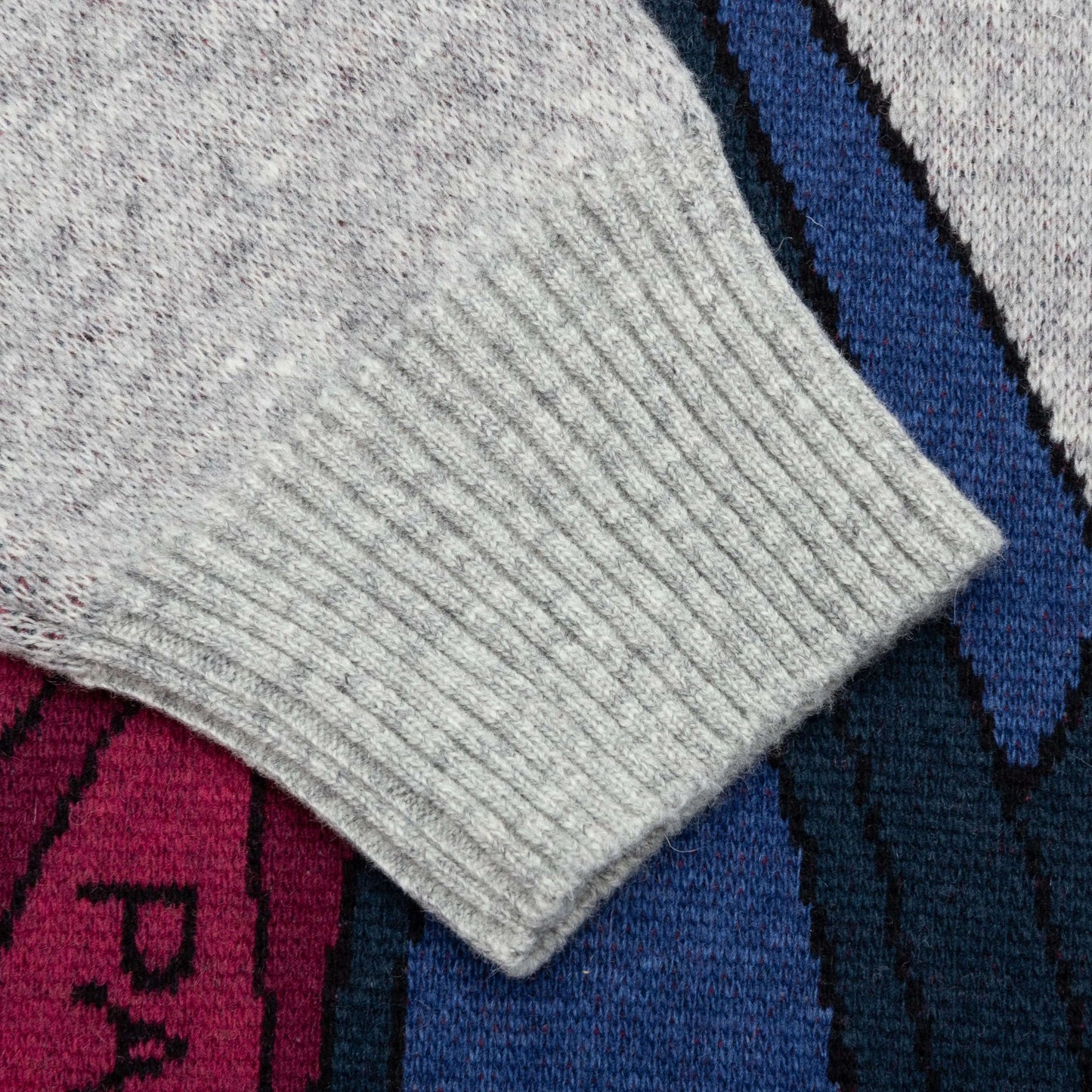 No Parking Knitted Cardigan Grey Melange