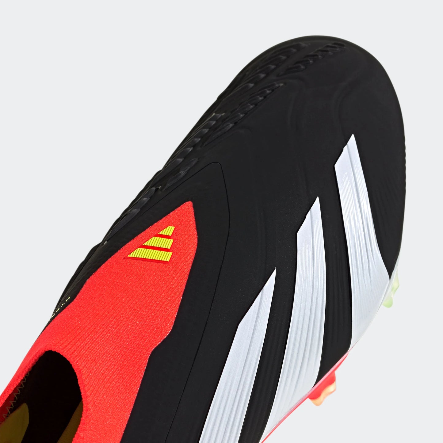 adidas Predator Elite Laceless FG Firm Ground Soccer Cleats Black White Solar Red