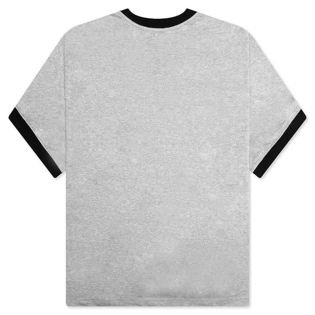 Glitter Ringer 7 Tee Silver
