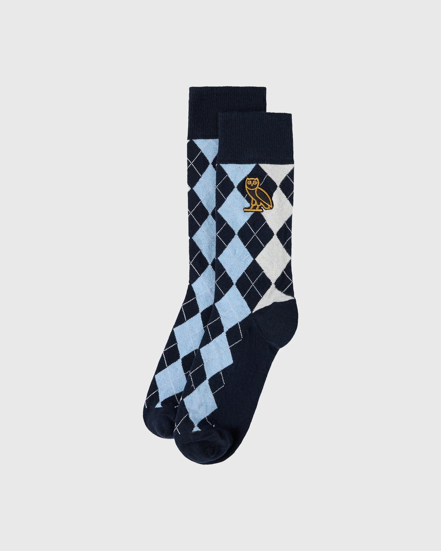 OVO Golf Argyle Sock Light Blue