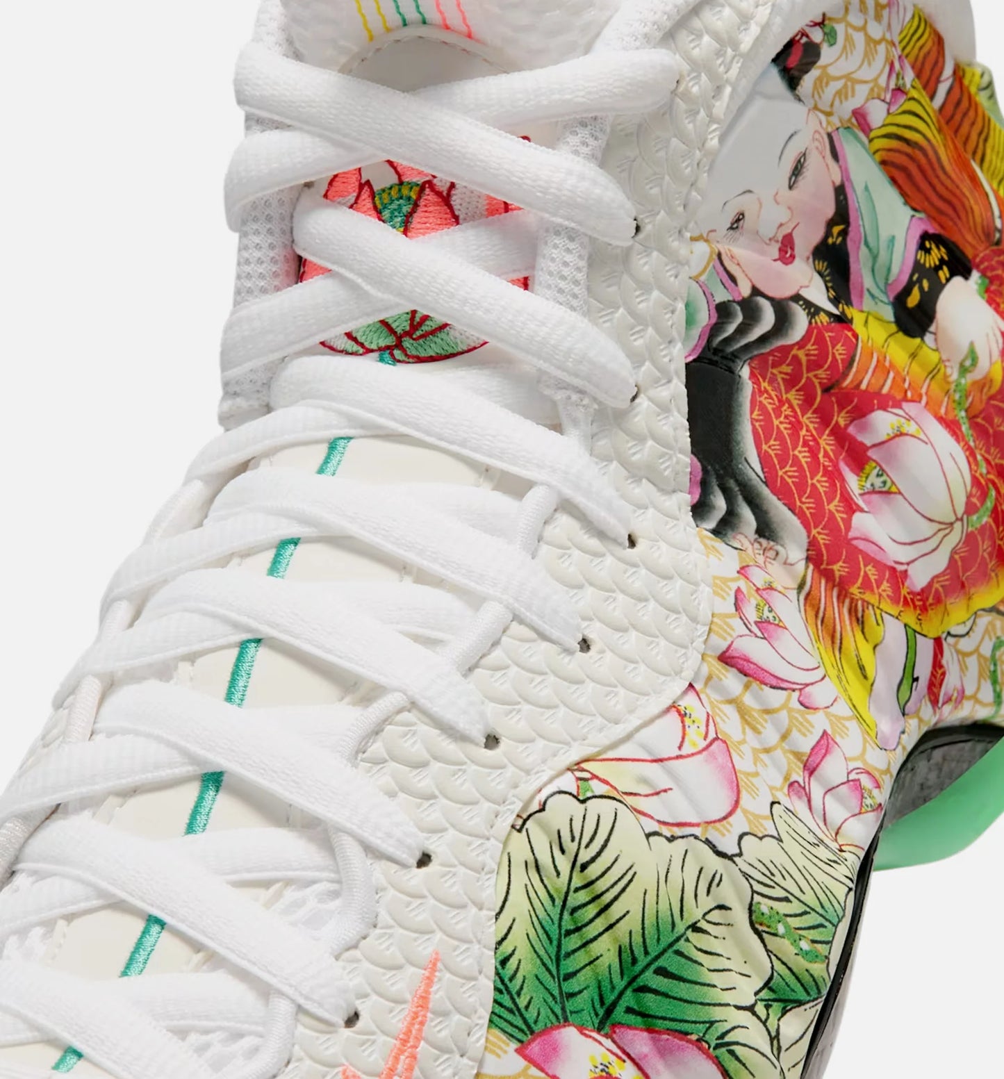 Air Foamposite One Tianjin 20 Mens Basketball Shoe White Light Poison Green Black Lava Glow Tour Yellow Limit One Per Customer