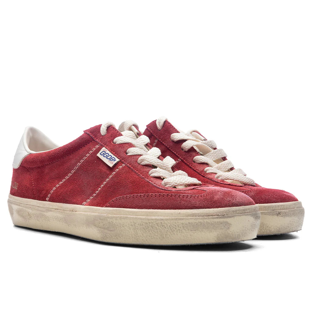 Womens Soul Star Suede Sneaker Dark Red Milk