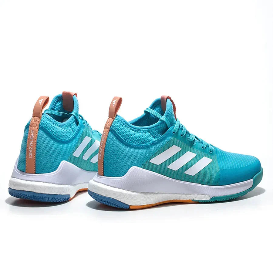 Tênis Adidas Crazyflight Mid Azul Laranja