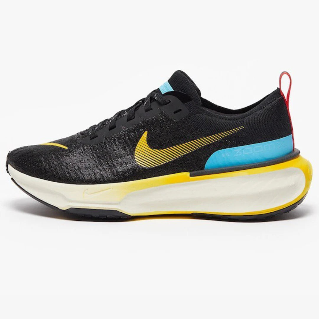 Nike Invincible Run 3 Preto Azul Báltico Amarelo