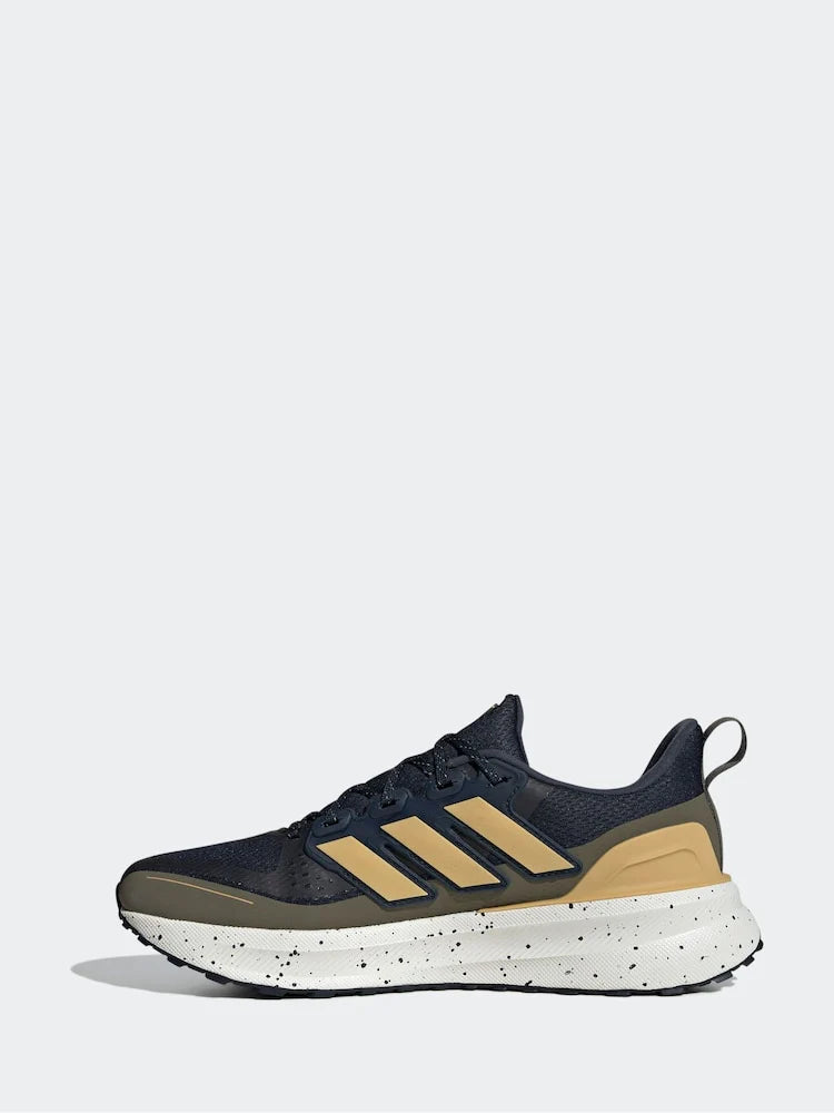 Adidas Runfalcon Edge Homme Baskets Running Confortables Noir Beige
