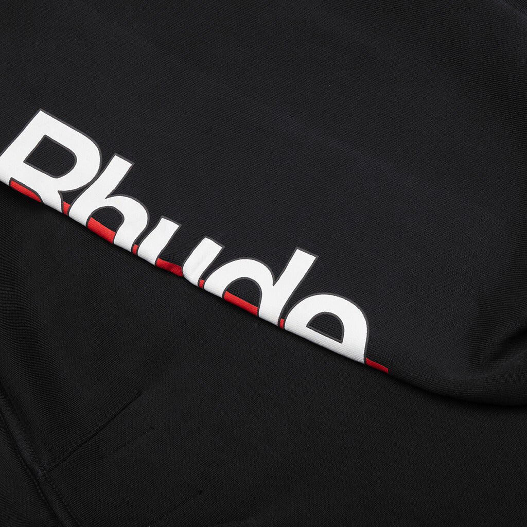 Petrol Patch Hoodie Vintage Black