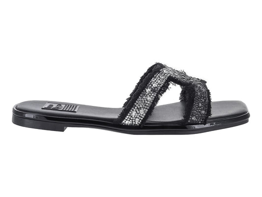 Sandalias Luna Rosa Negro Plata para Mujer