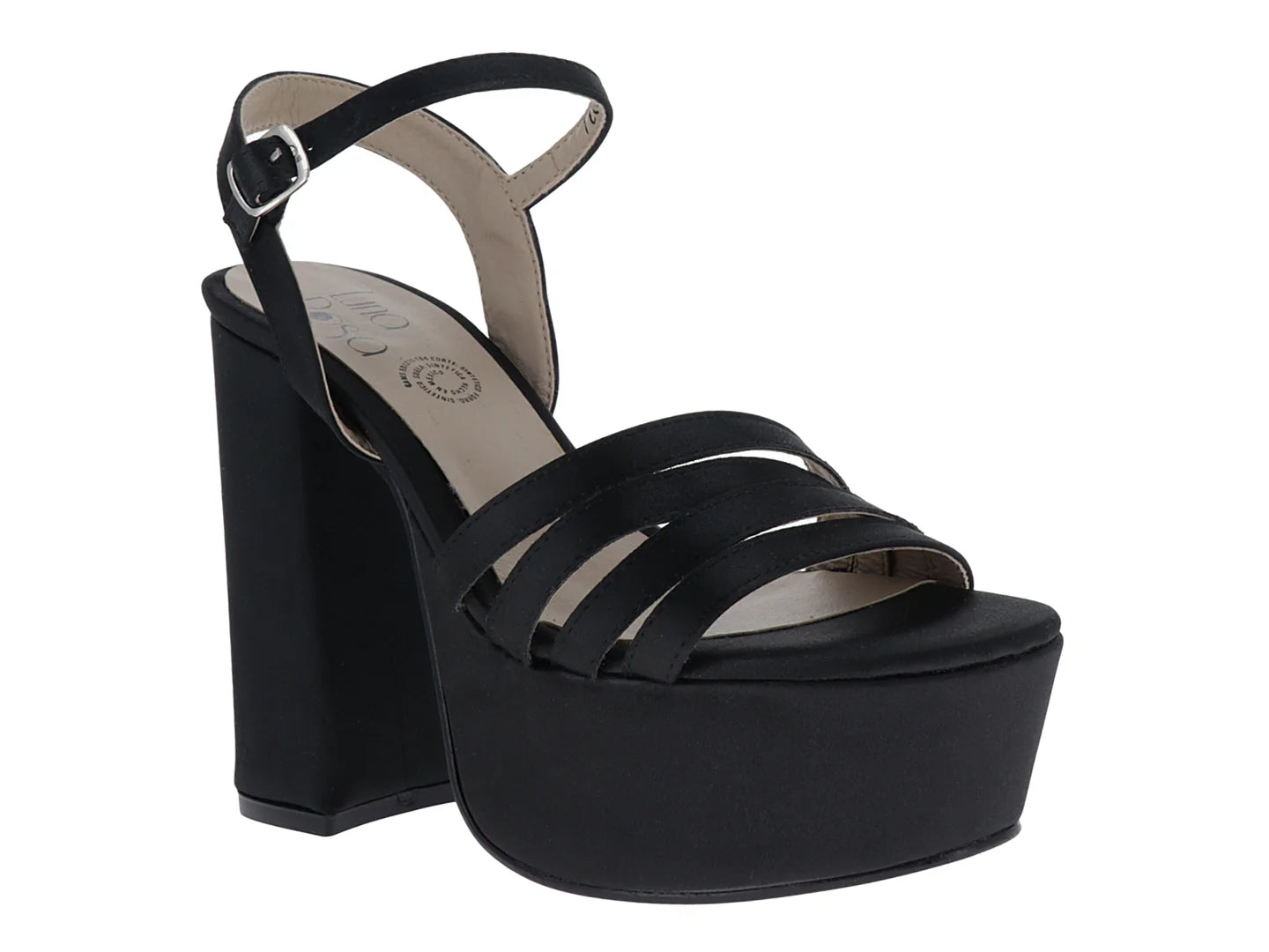 Sandalias de Plataforma Luna Rosa Negro para Mujer