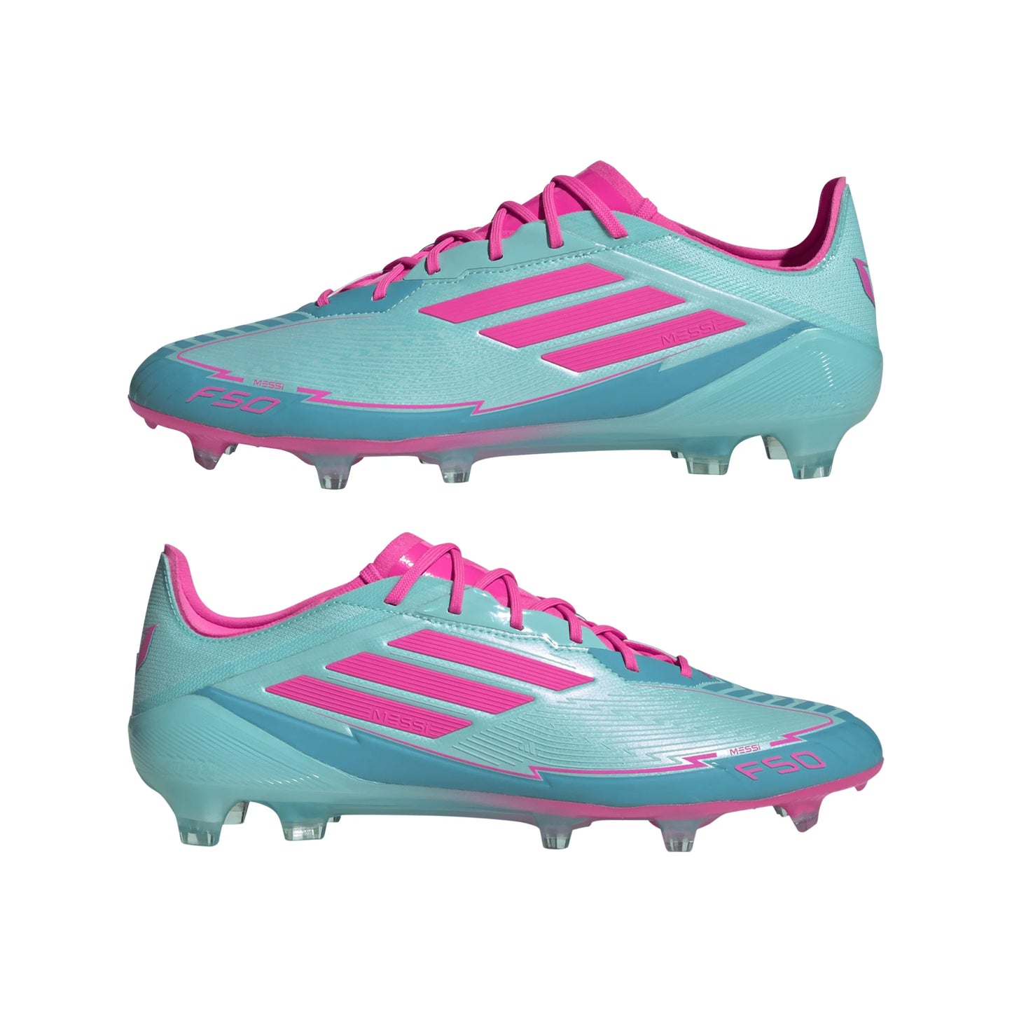 adidas F50 Elite Messi Firm Ground Boots Aqua Pink