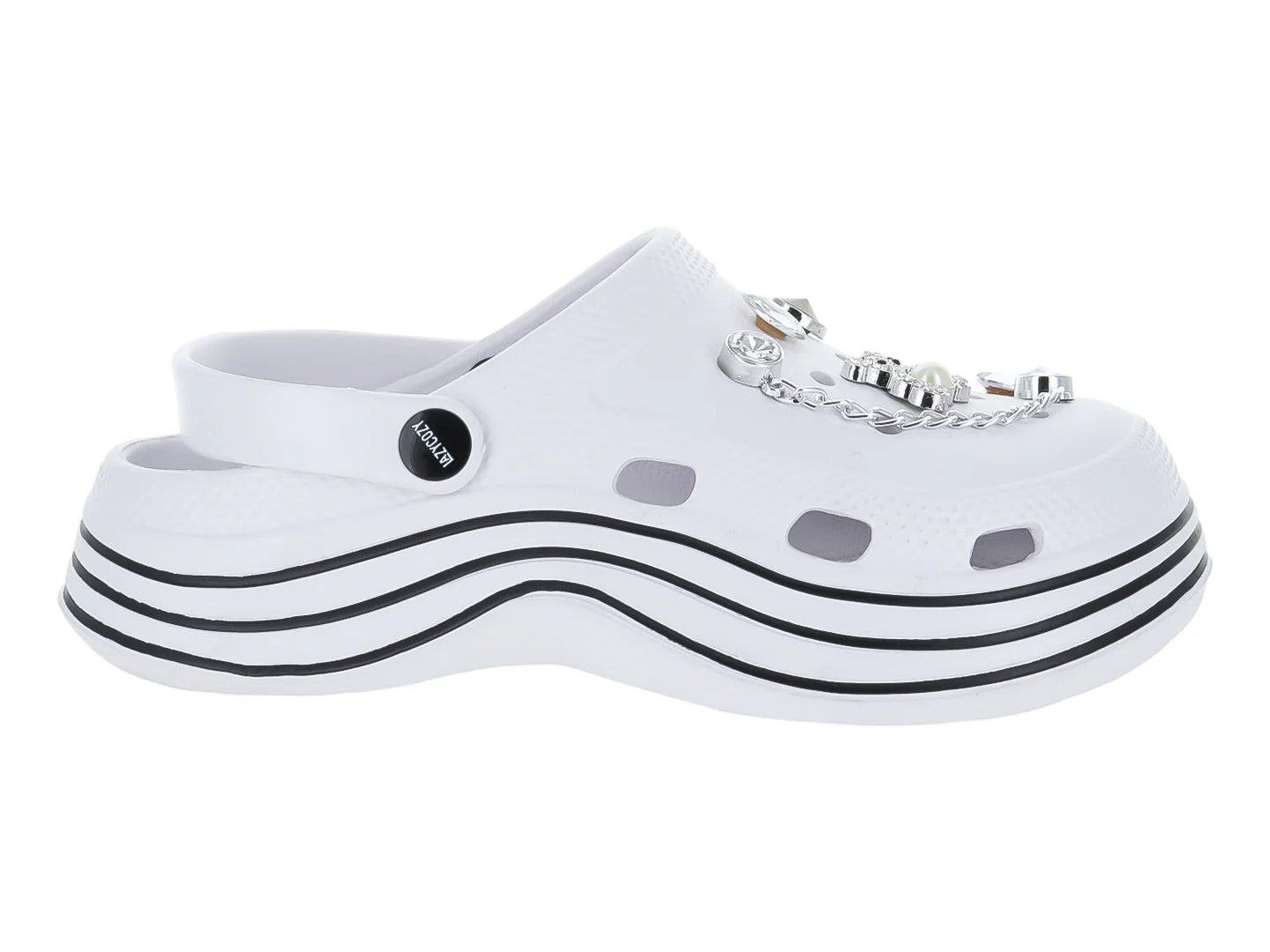 Sandalias Clogs LAZYCOZY Blanco para Mujer