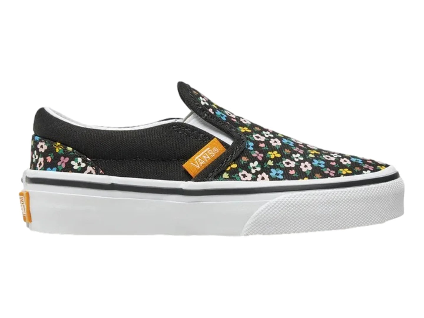 Tenis Vans Classic Slip On Negro Multicolor para Niña