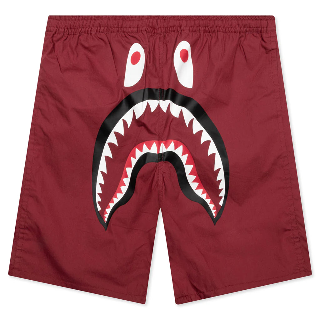 Color Camo Shark Reversible Shorts Red