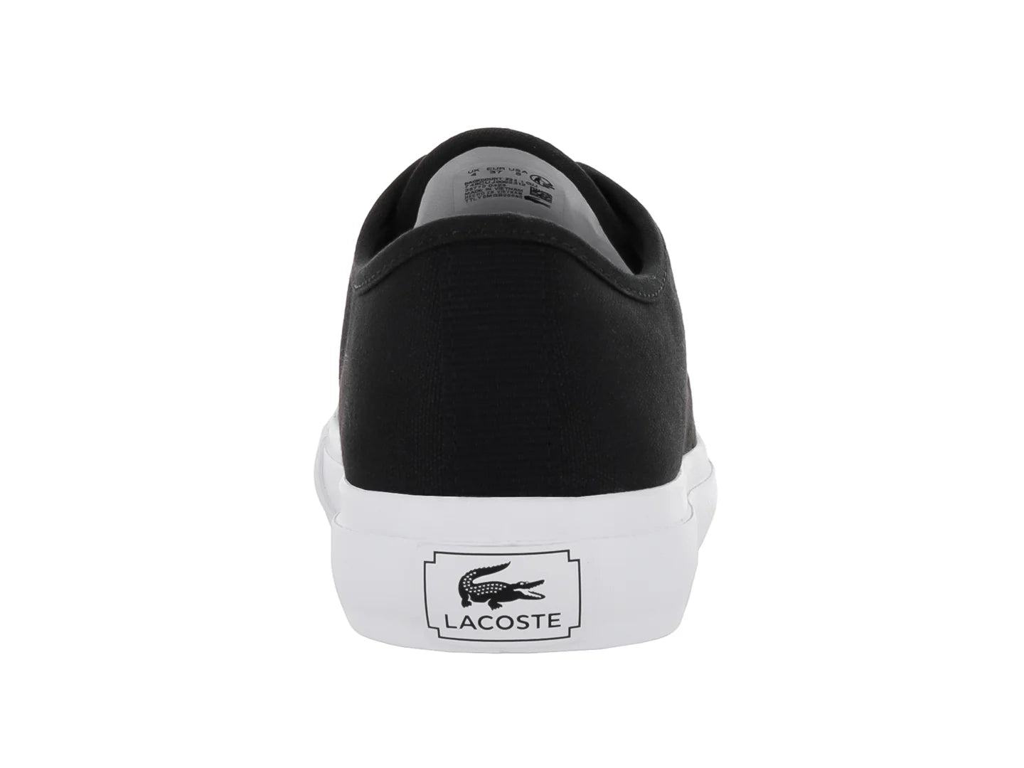 Tenis Lacoste Backcourt 224 Negro y Blanco para Niño
