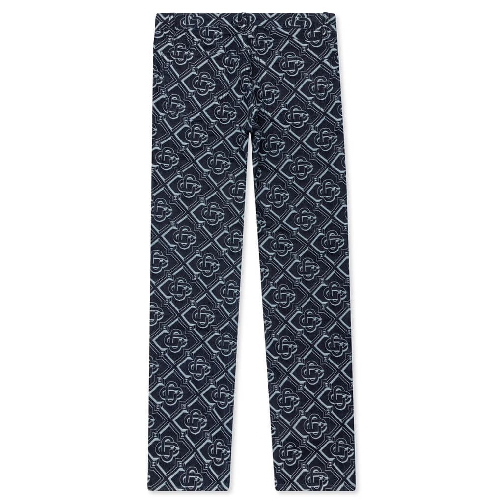 Monogram Classic Denim Straight Leg Jean Indigo