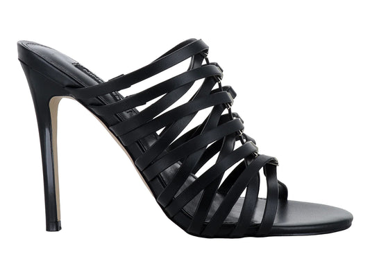 Sandalias Nine West Negras de Tacón Alto para Mujer