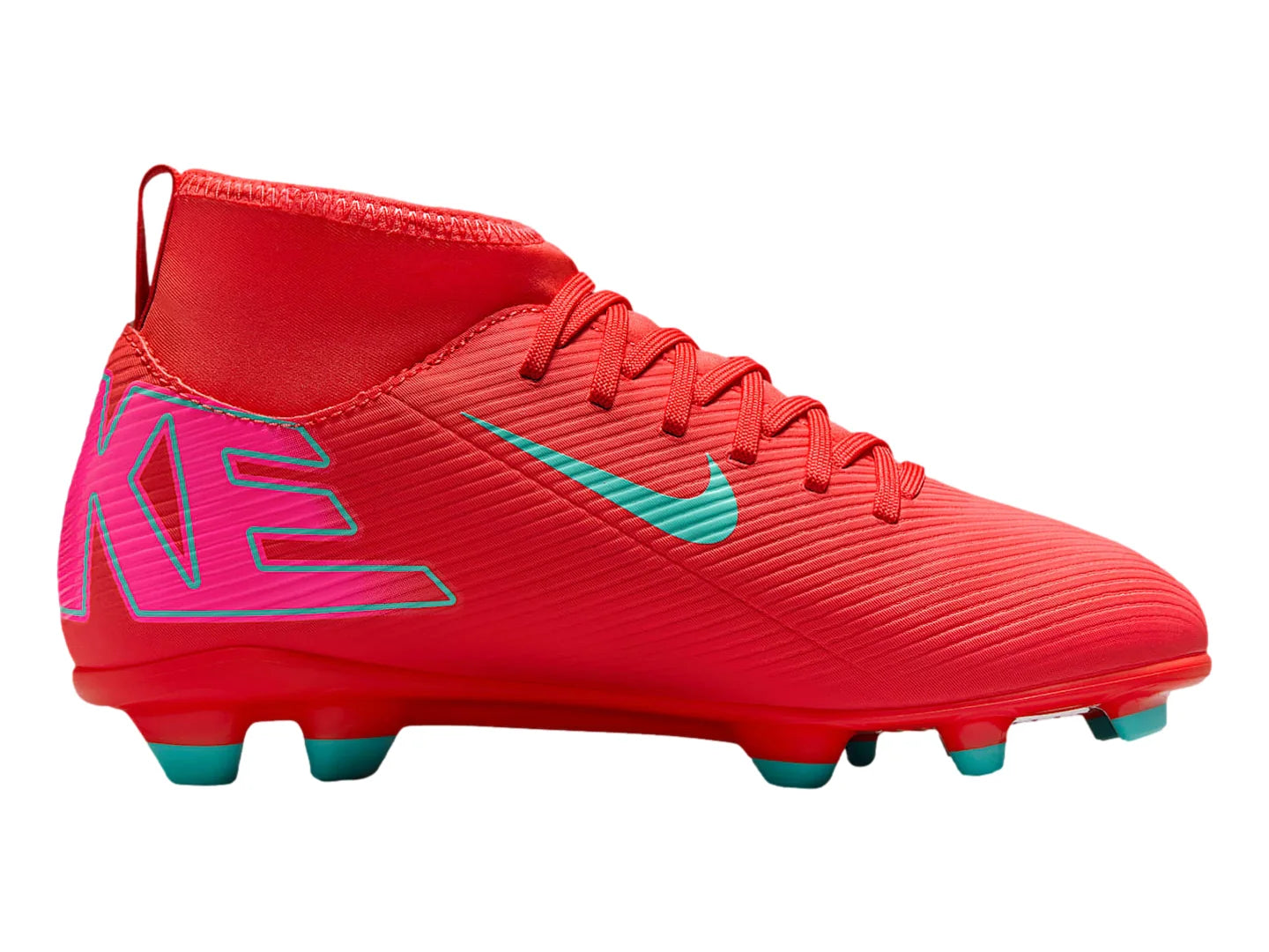 Tenis de Fútbol Nike Superfly 10 Club Rojo y Verde para Niño