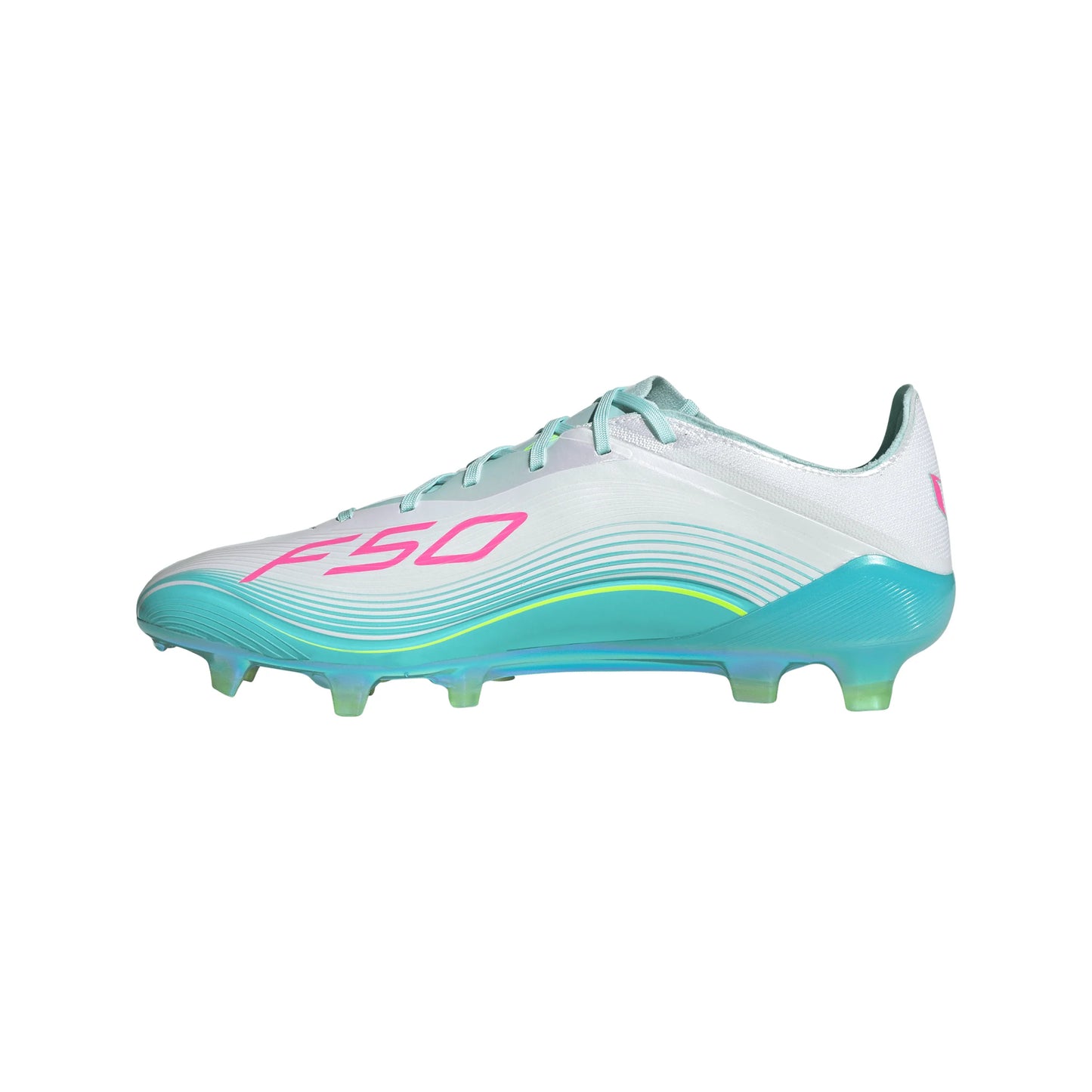 adidas F50 Messi Elite FG Firm Ground Mens Soccer Cleats White Pink Aqua