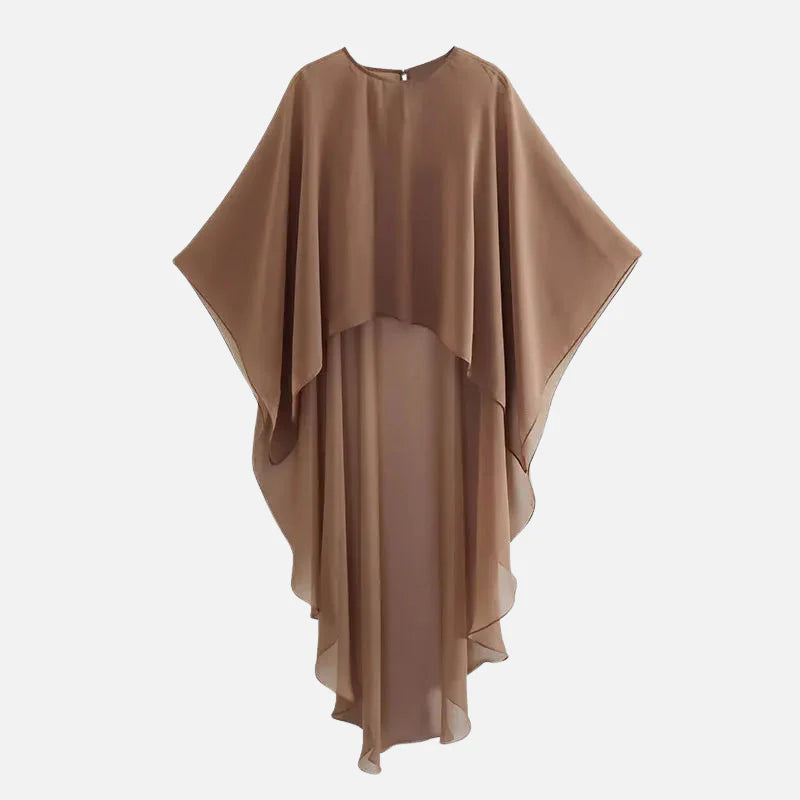 Blusa Capa Assimétrica