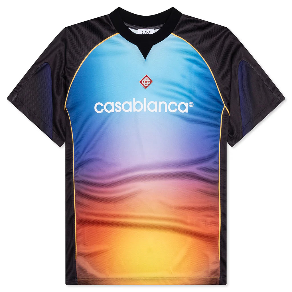 Printed Football Top Gradient