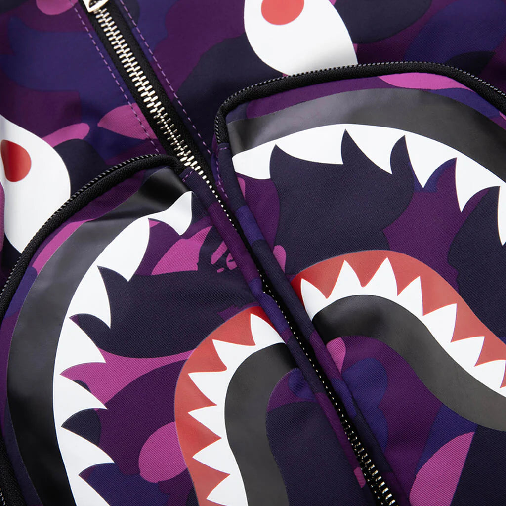 Color Camo Shark Daypack Purple