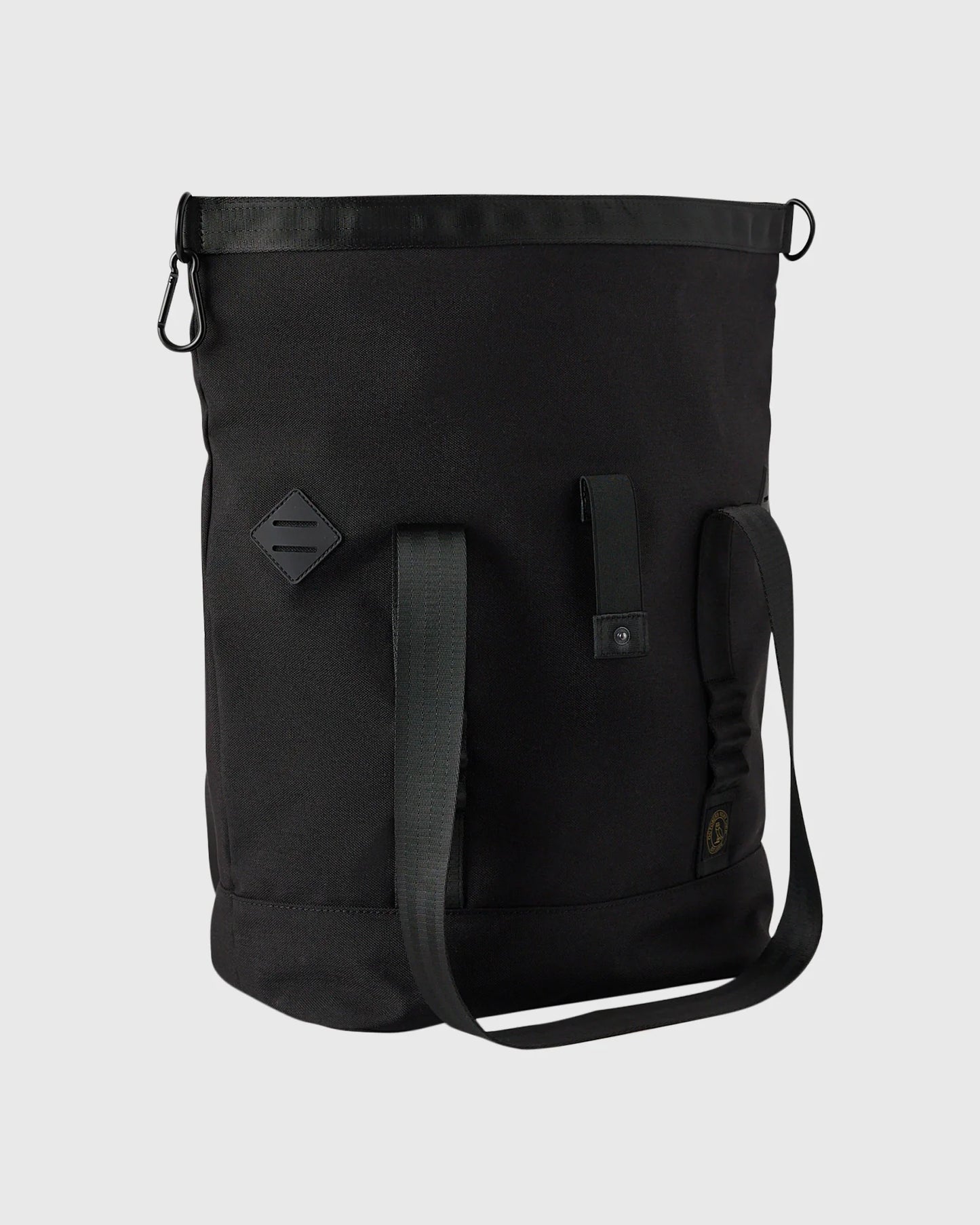 Roll Top Tote Bag Black