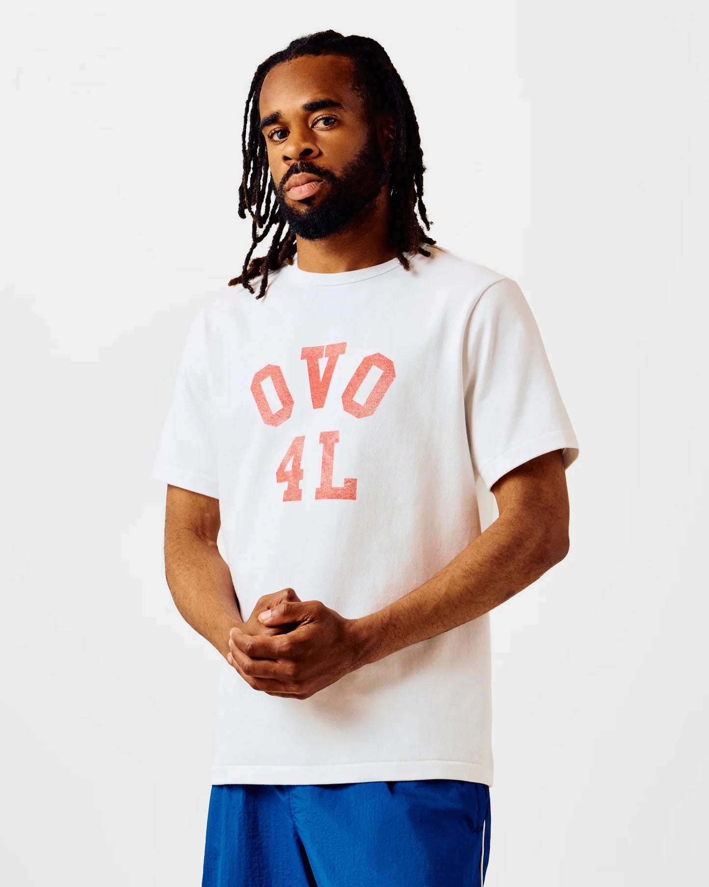 OVO4L Ladder Stitch Tee Replica Blue