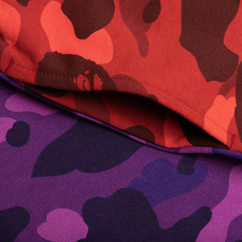 Crazy Camo Shark Sweat Shorts Red