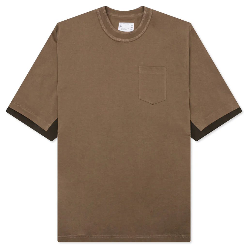 Cotton Jersey T Shirt Beige