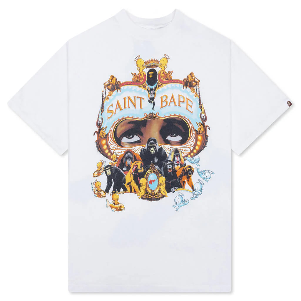 Saint M6 x Bape Generation S S Tee White