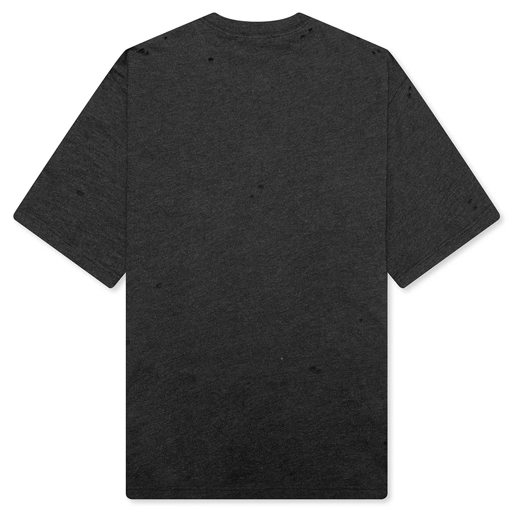 Logo T Shirt Relaxed Fit Black Melange