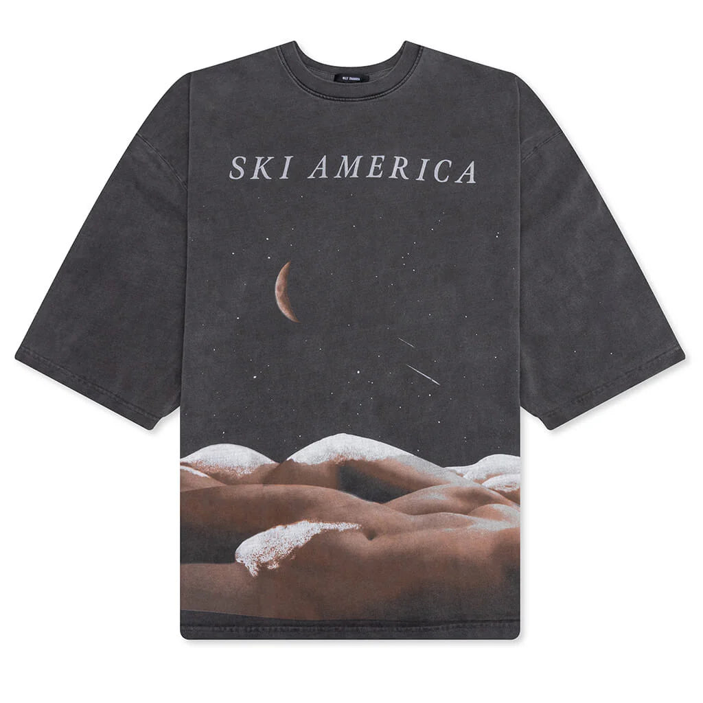 Ski America Tee Black