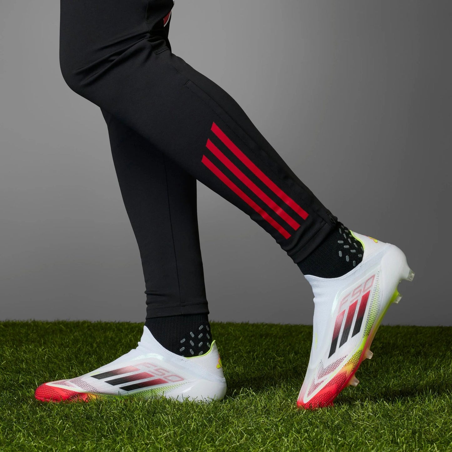 adidas F50 Elite Laceless Firm Ground Mens Soccer Cleats White Black