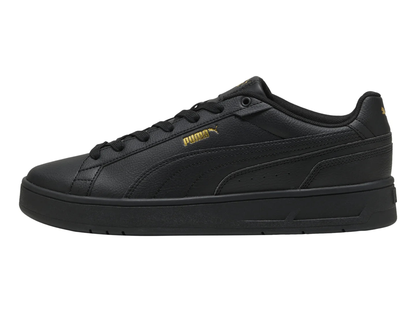 PUMA Tenis Court Classico Negro y Oro para Hombre