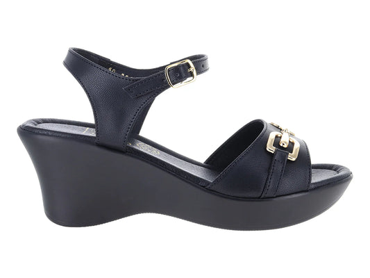 Sandalias Luna Rosa Negro para Mujer