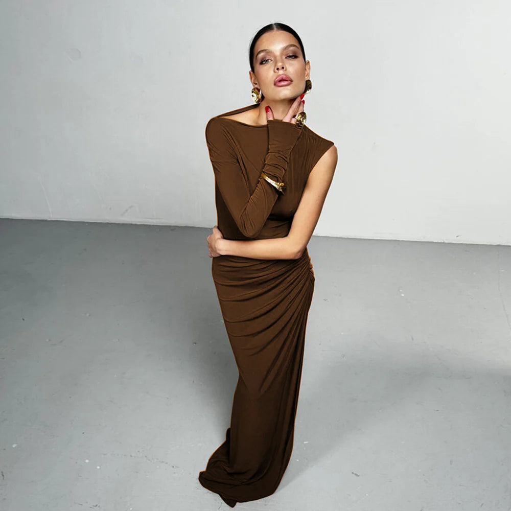 Vestido Ombro Único Balneário