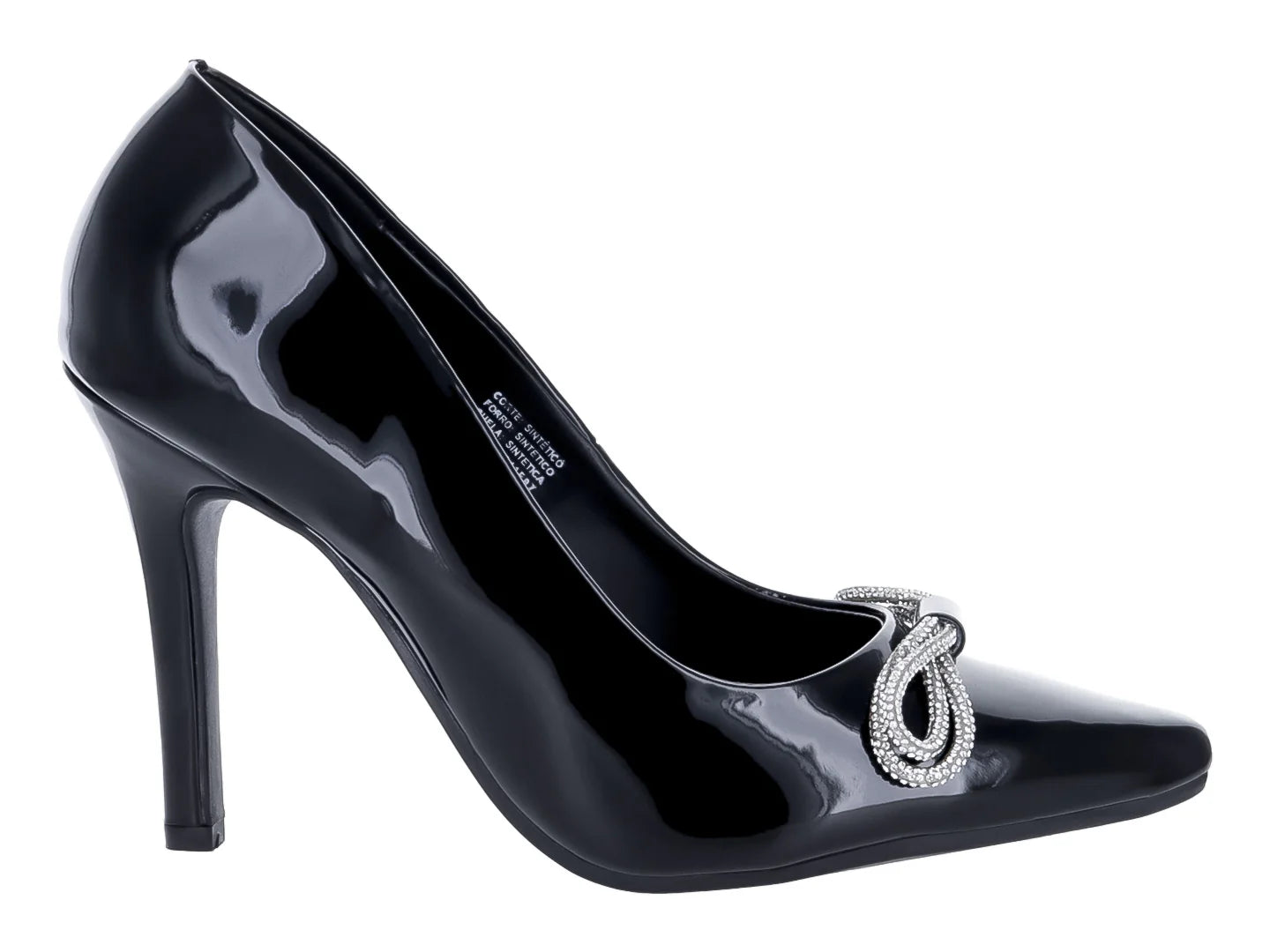 Zapatillas Lady Paulina Negro Charol para Mujer