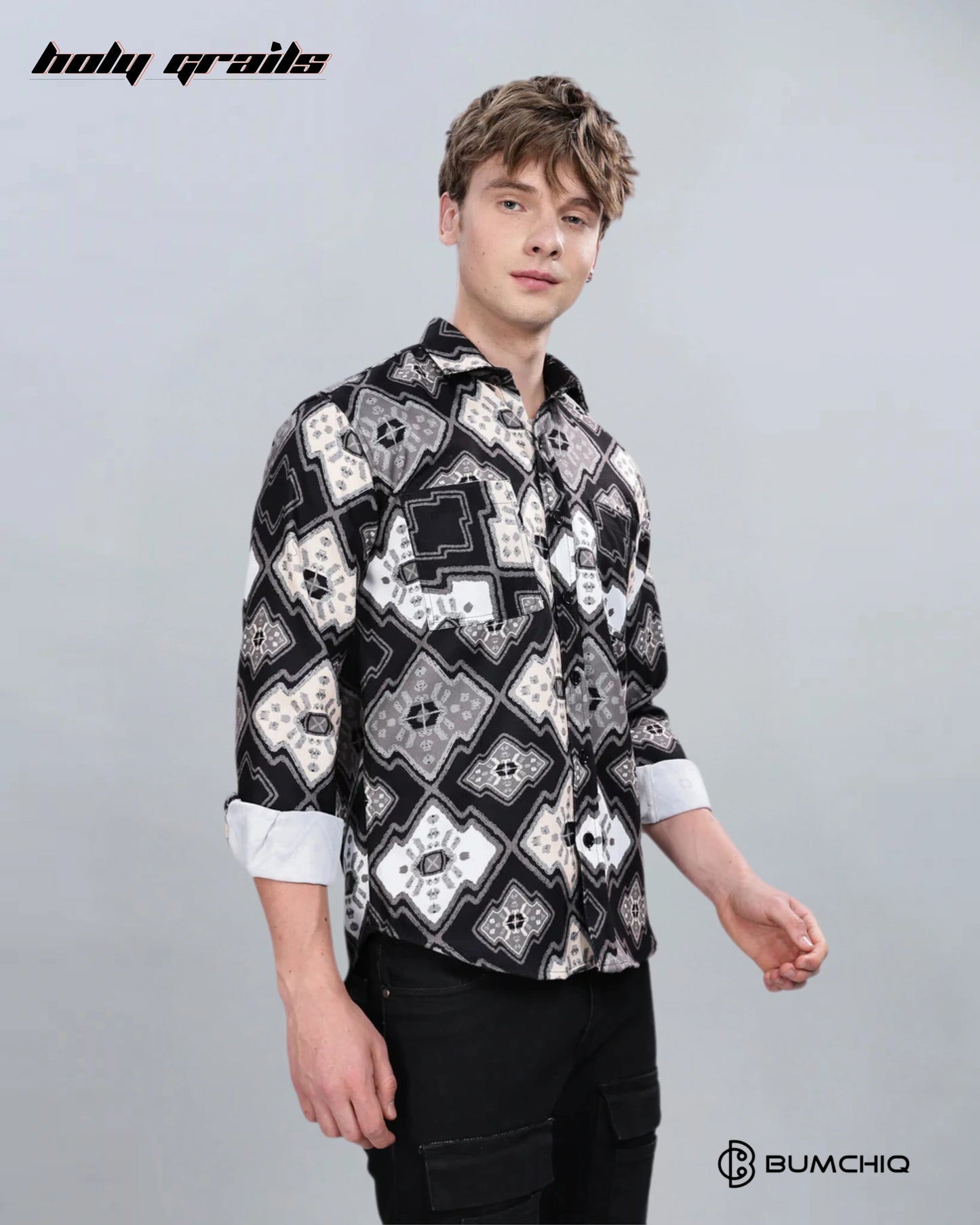 Enigmatic Brown Overshirt HG x Bumchiq