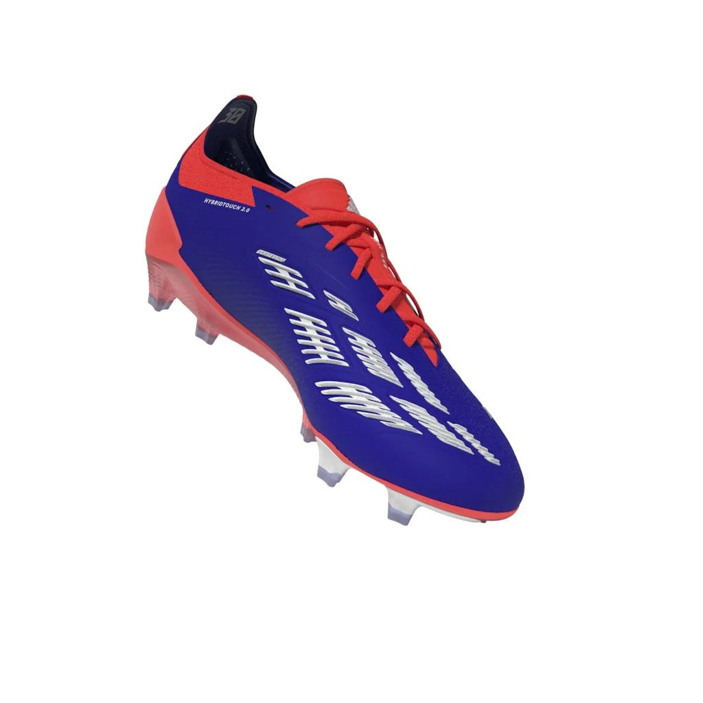 adidas Predator Elite FG Mens Firm Ground Soccer Cleats Lucid Blue White Solar Red