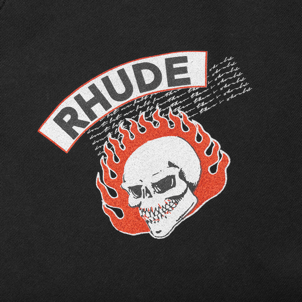Rhude 92 Rally L S Tee Vintage Black