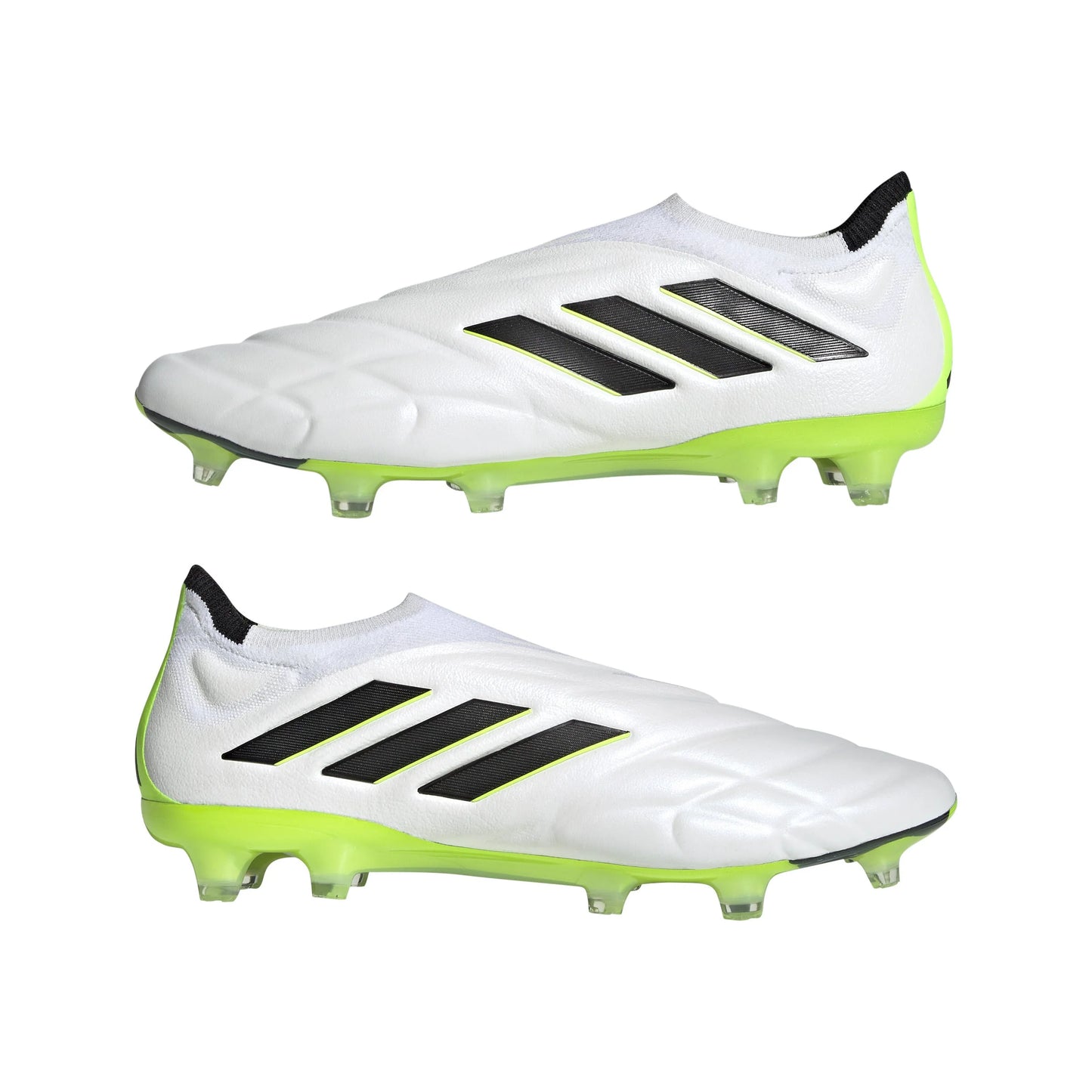 adidas Copa Pure FG Firm Ground Soccer Cleats White Black Lucid Lemon