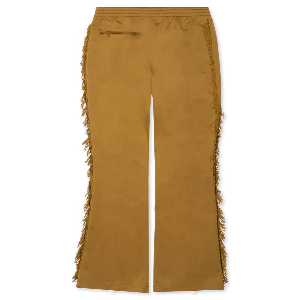 Tricot Jersey Fringe Track Pant Gold