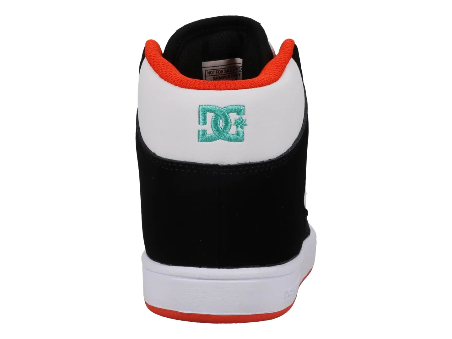 Tenis DC Shoes Manteca 4 HI Negro Verde y Naranja para Niño