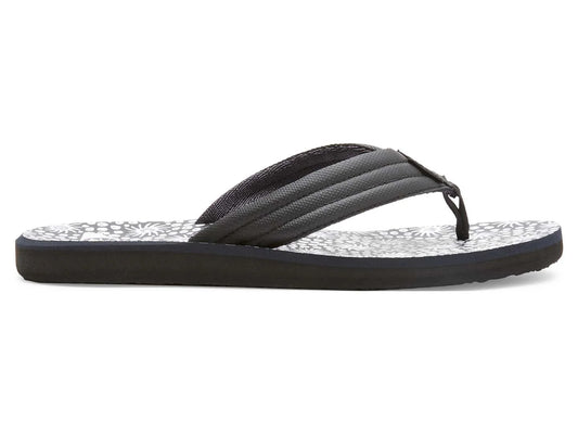 Sandalias Quiksilver Carver Print Negro Blanco y Gris para Hombre