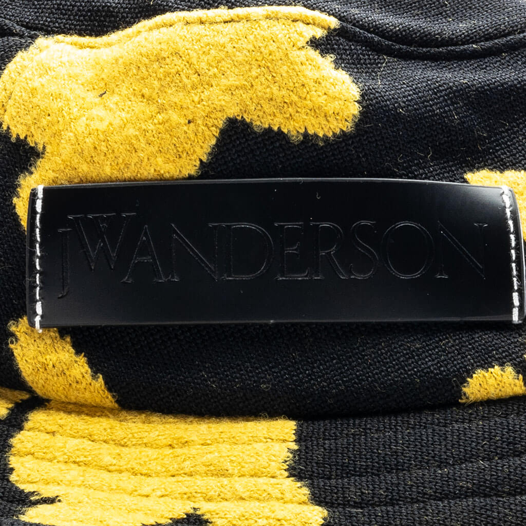 Bucket Hat Black Yellow