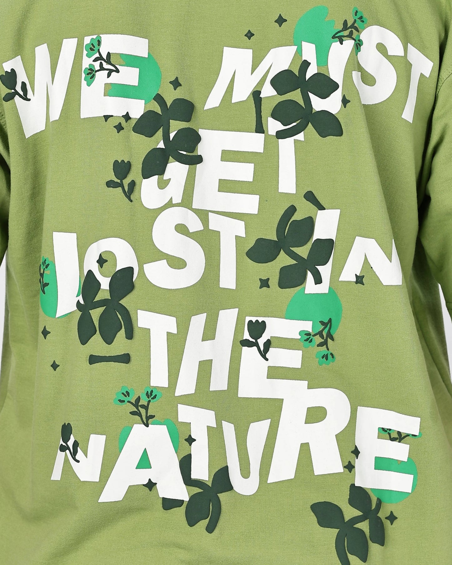 Nature Lost Green Oversize Tee HG x Bumchiq