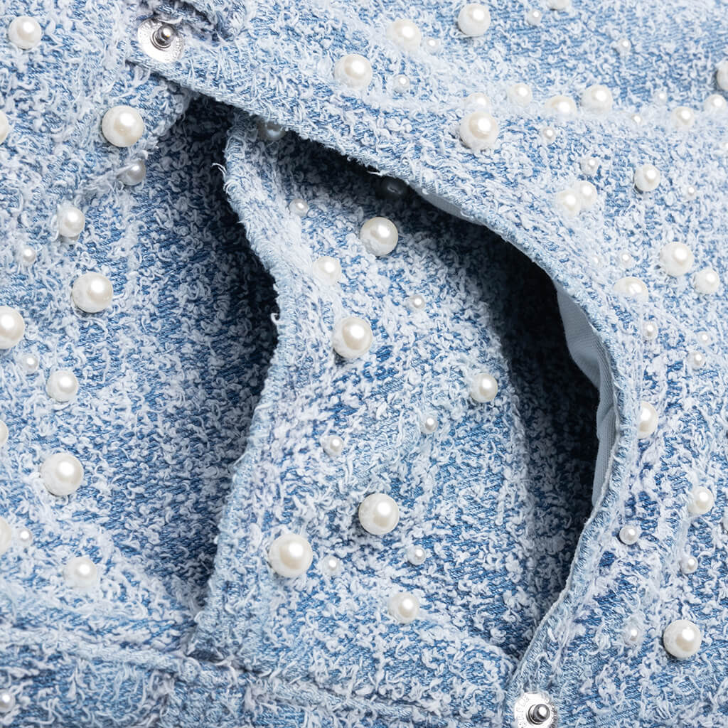 Textured Pearl Light Indigo