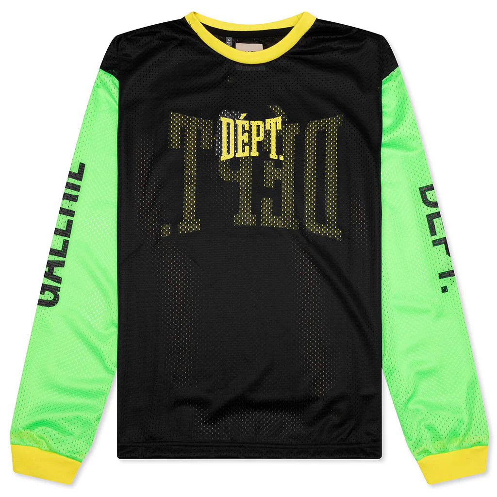 Sport Elegant L S Black Green Yellow
