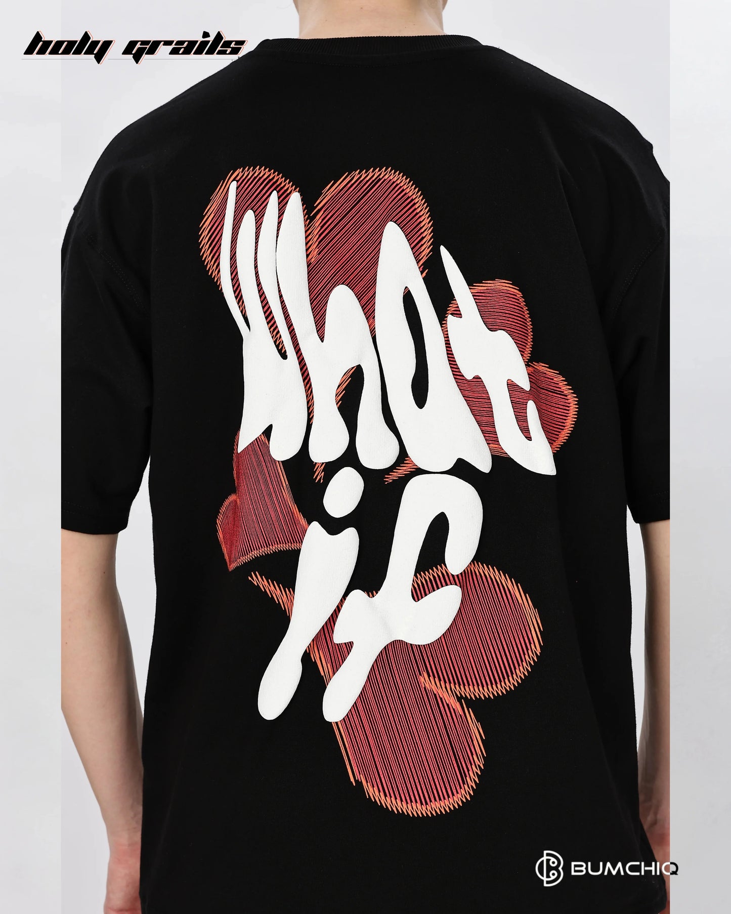 What If Black Oversize Tee HG x Bumchiq