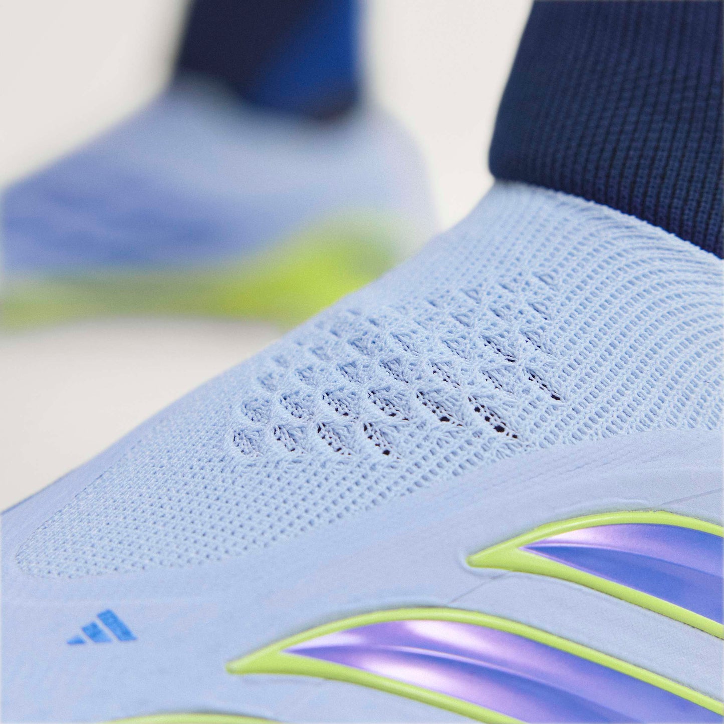 adidas Predator Elite Laceless FG Firm Ground Mens Soccer Cleats Sky Blue Yellow